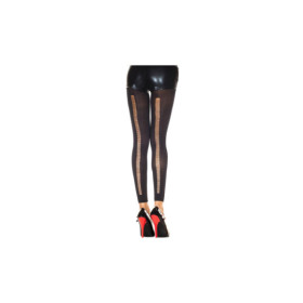 Legging noir fashion et fin ajouré sur l'arrière 